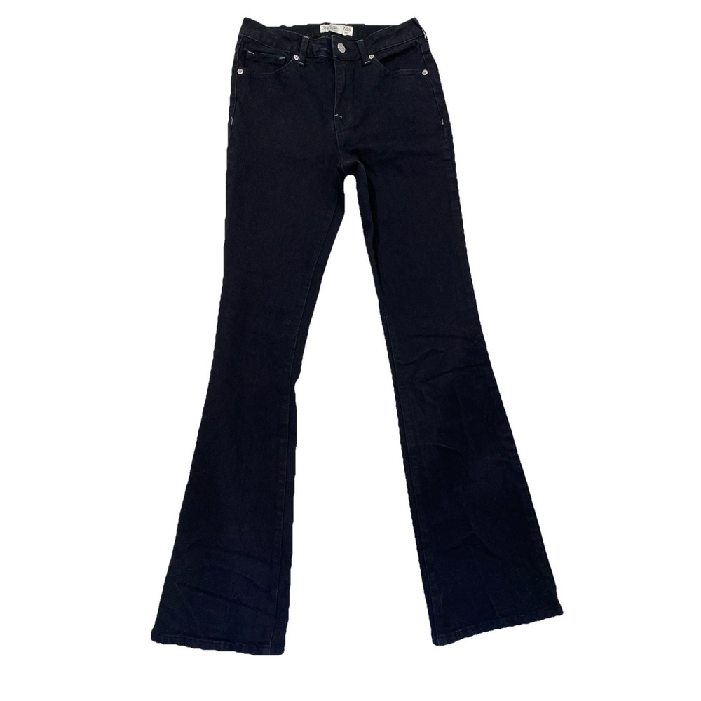 Thread Market Jeans Women's Sz 28 black skinny stretch flare rebel chic Goth